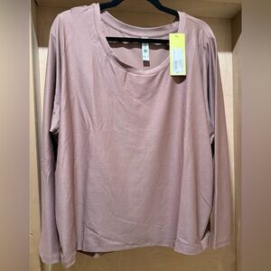 All in Motion Brown Long Sleeve Top